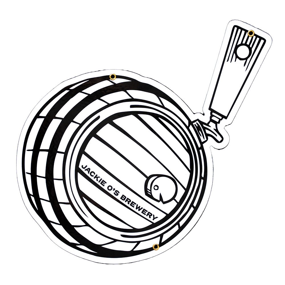 Jackie O's Barrel Bar Sign