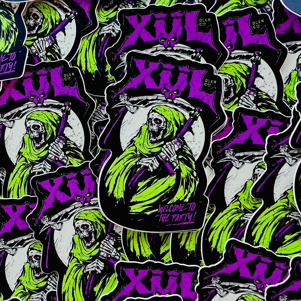 Grim Reaper Logo Sticker | XUL Beer Company