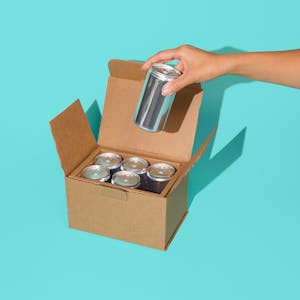 8oz can shipping boxes for sleek slim beverage cans
