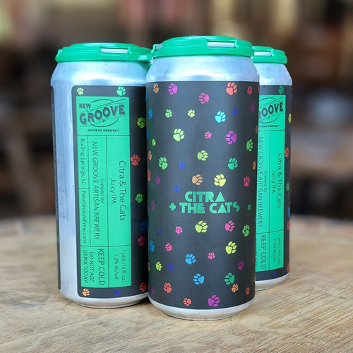 Four pack of the citra and the cats beer 