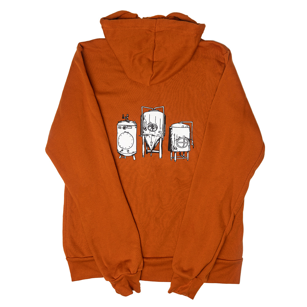 Orange Three Tank Zip Up Hoodie Jackie O s Online Shop