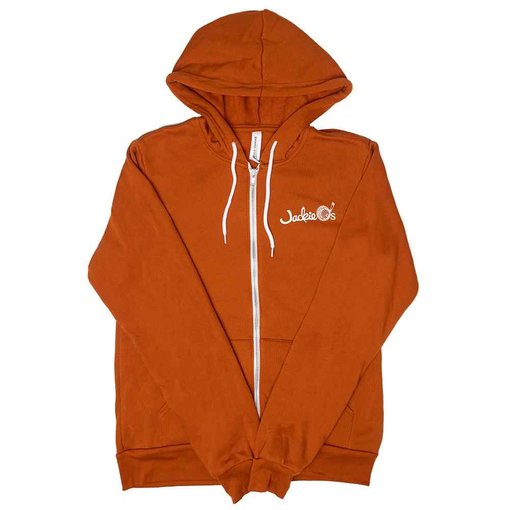 Orange Three Tank Zip Up Hoodie