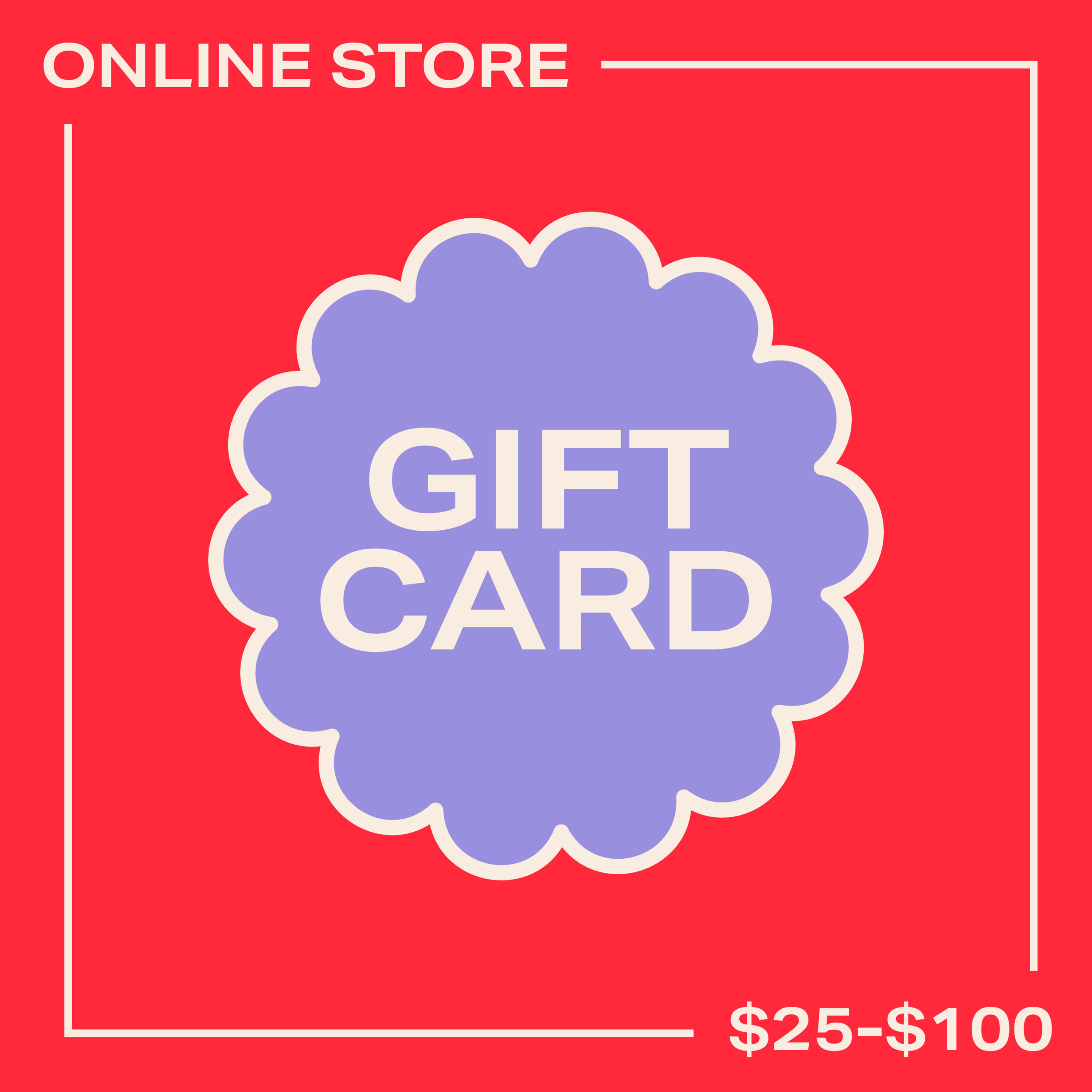 Online Store Gift Card