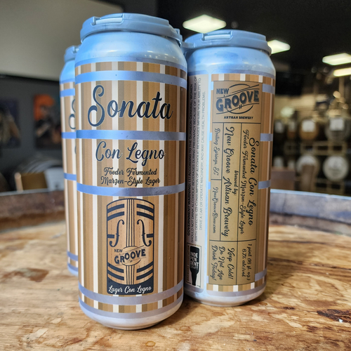 Four pack of Sonata beer sitting on a table 