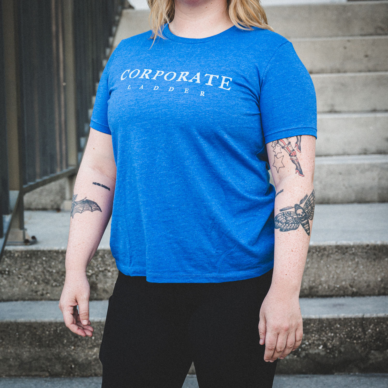 Women's Blue Wordmark Shirt