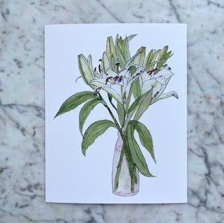 gilded lily art print