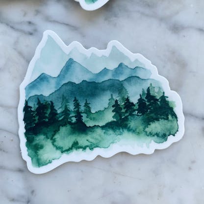 mountain sticker