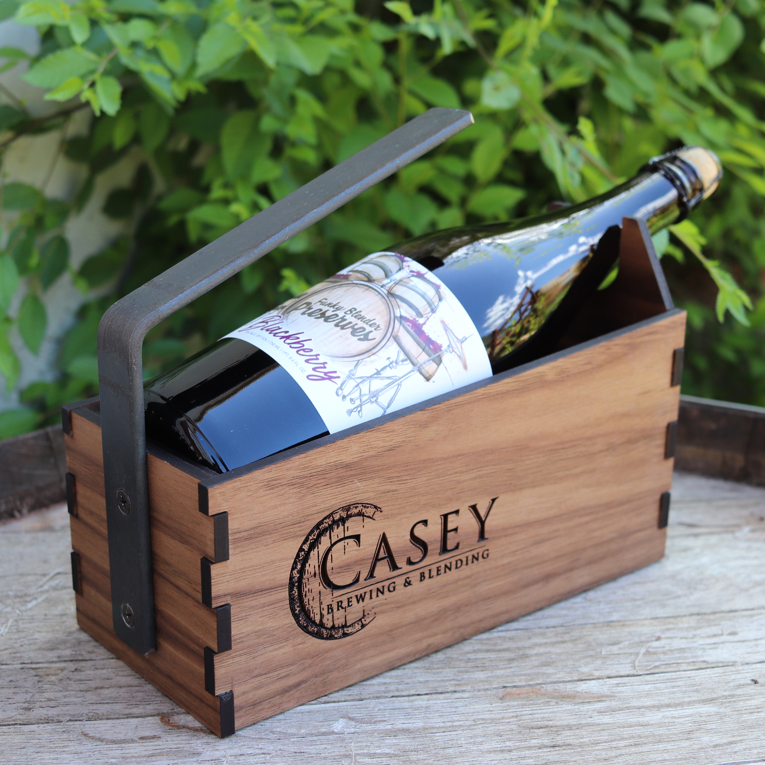 Lambic Basket Casey Wood Metal