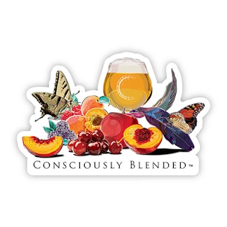 consciously blended mural sticker