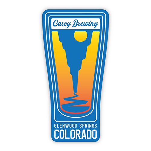 casey canyon glass sticker