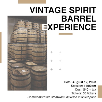 Casey Experience Spirit Barrel August