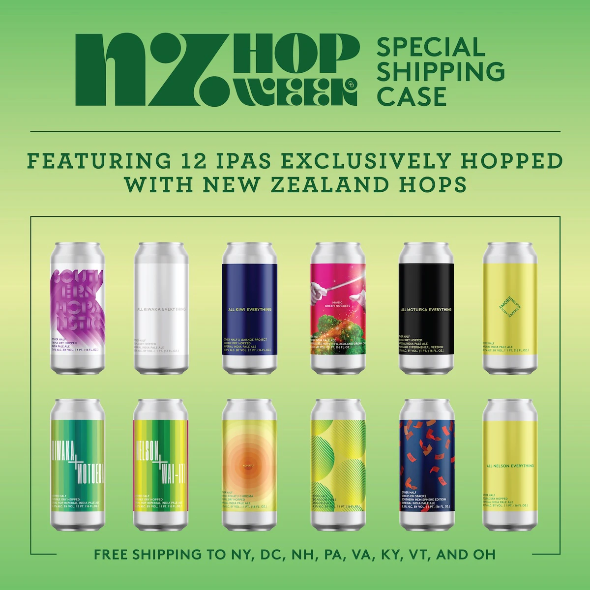 NZ Hop Week Box Other Half Brewing