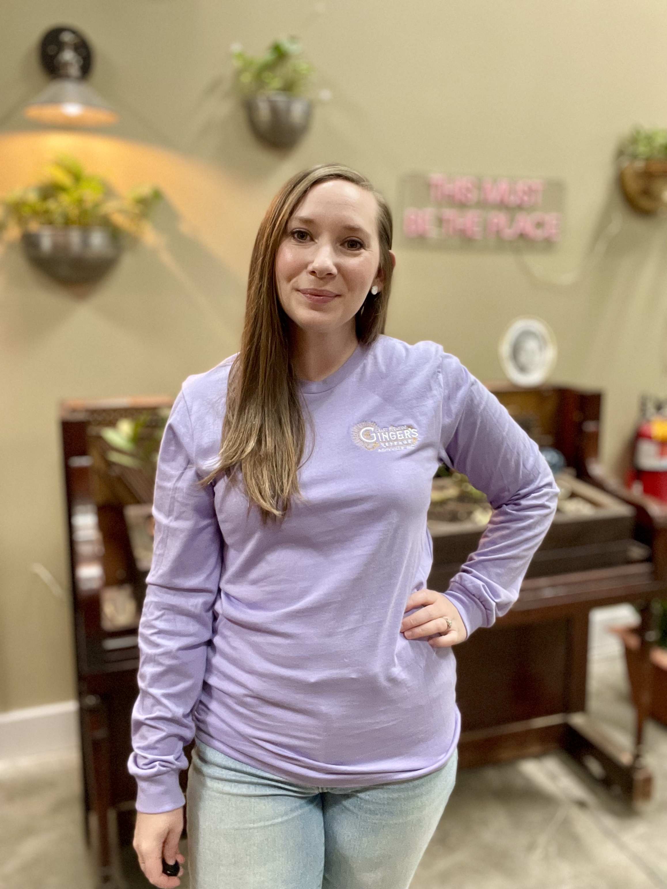 Embordered Long Sleeve Shirt