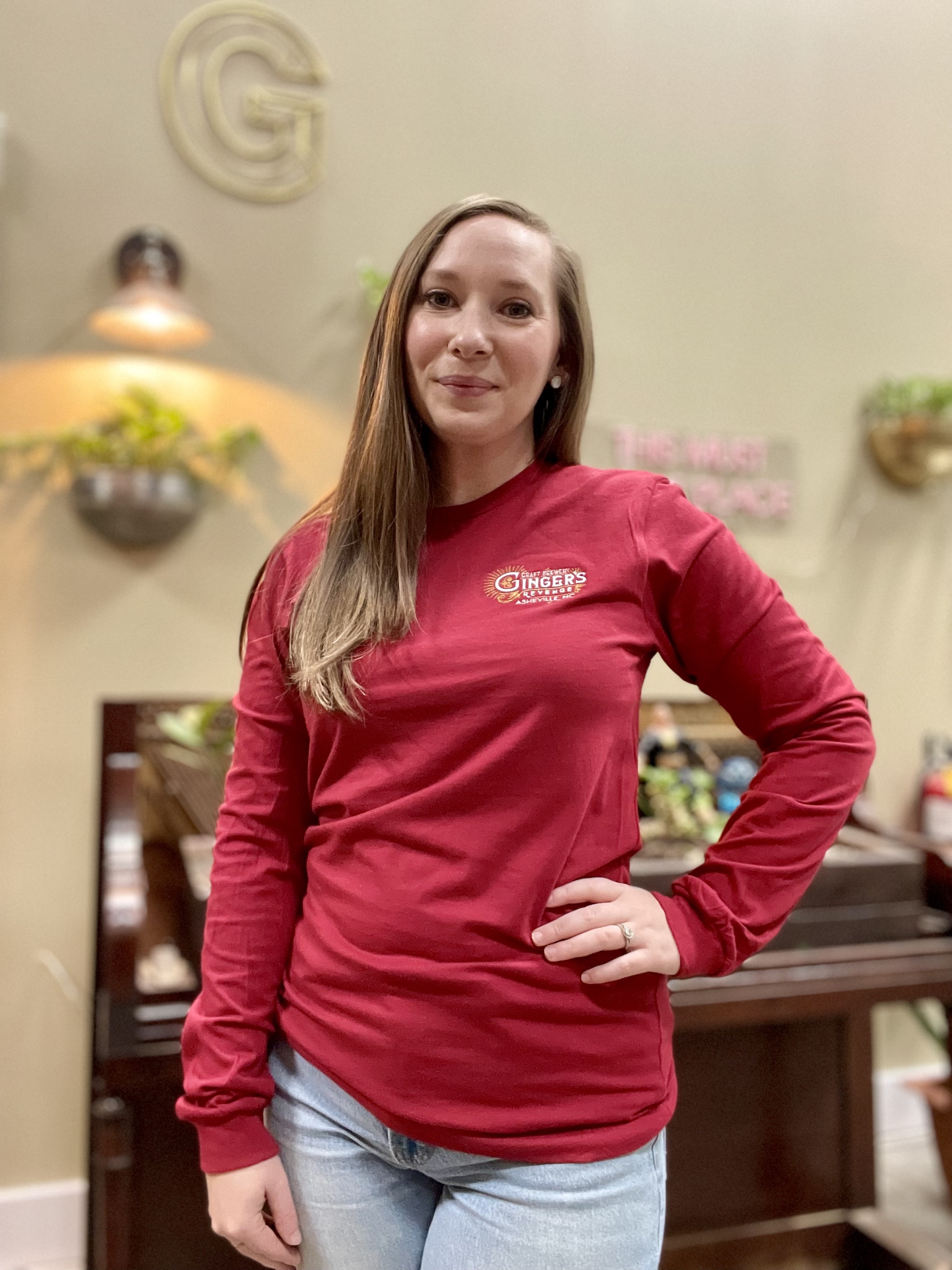 Embordered Long Sleeve Shirt