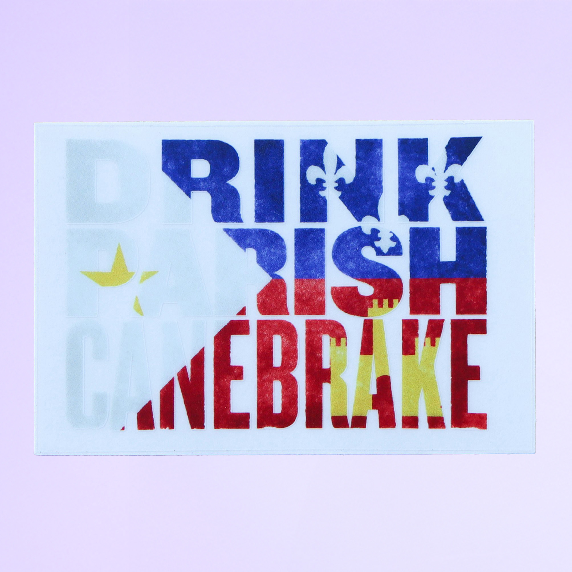 Acadiana Drink Parish Canebrake Sticker