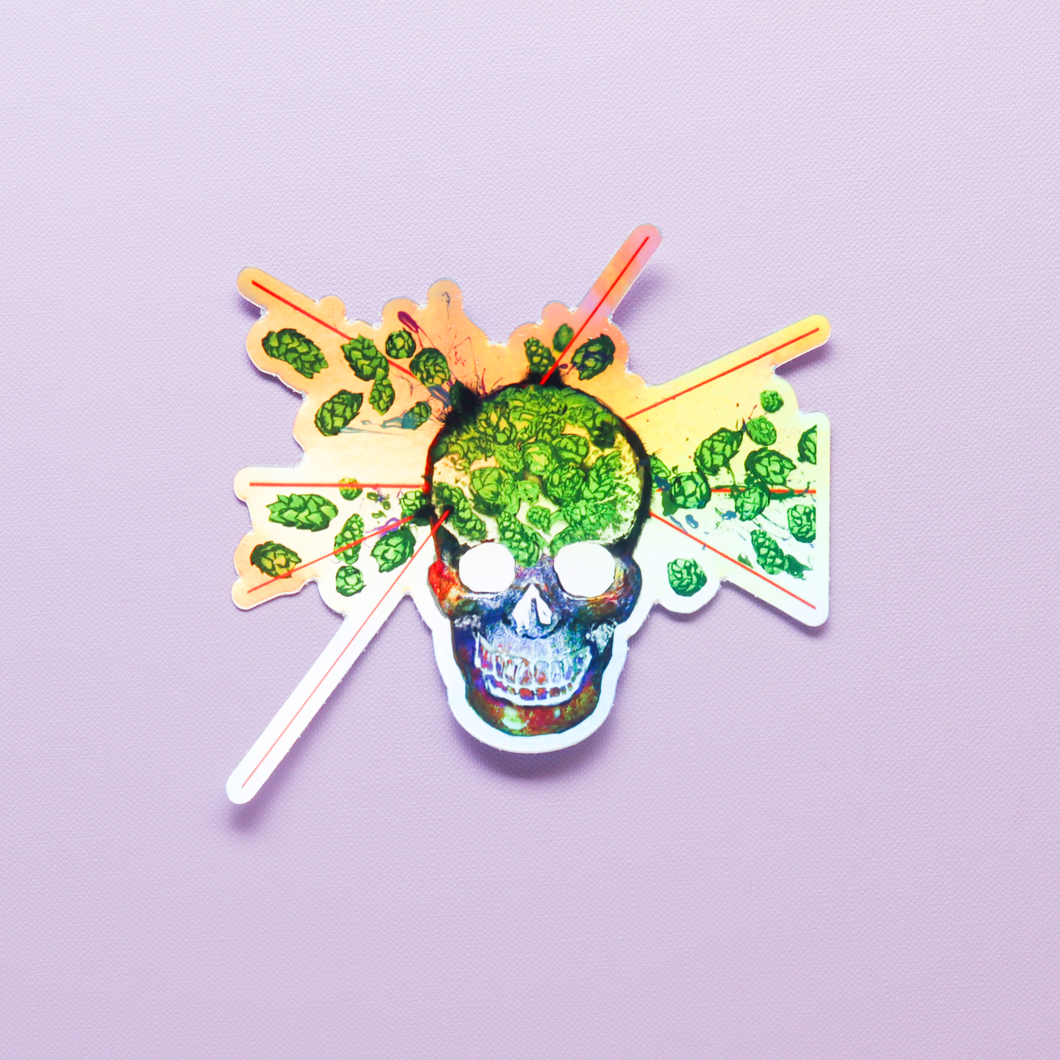 Holographic DDH Ghost in the Machine Sticker