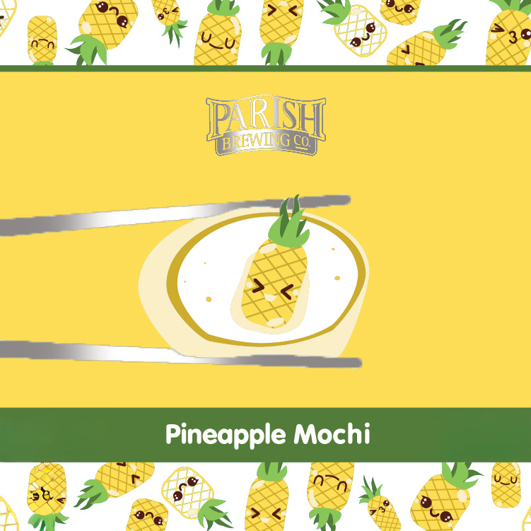 Pineapple Mochi 4-pack 16oz Cans