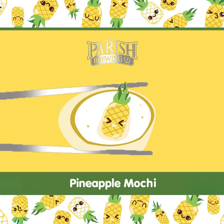 Pineapple Mochi 4-pack 16oz Cans