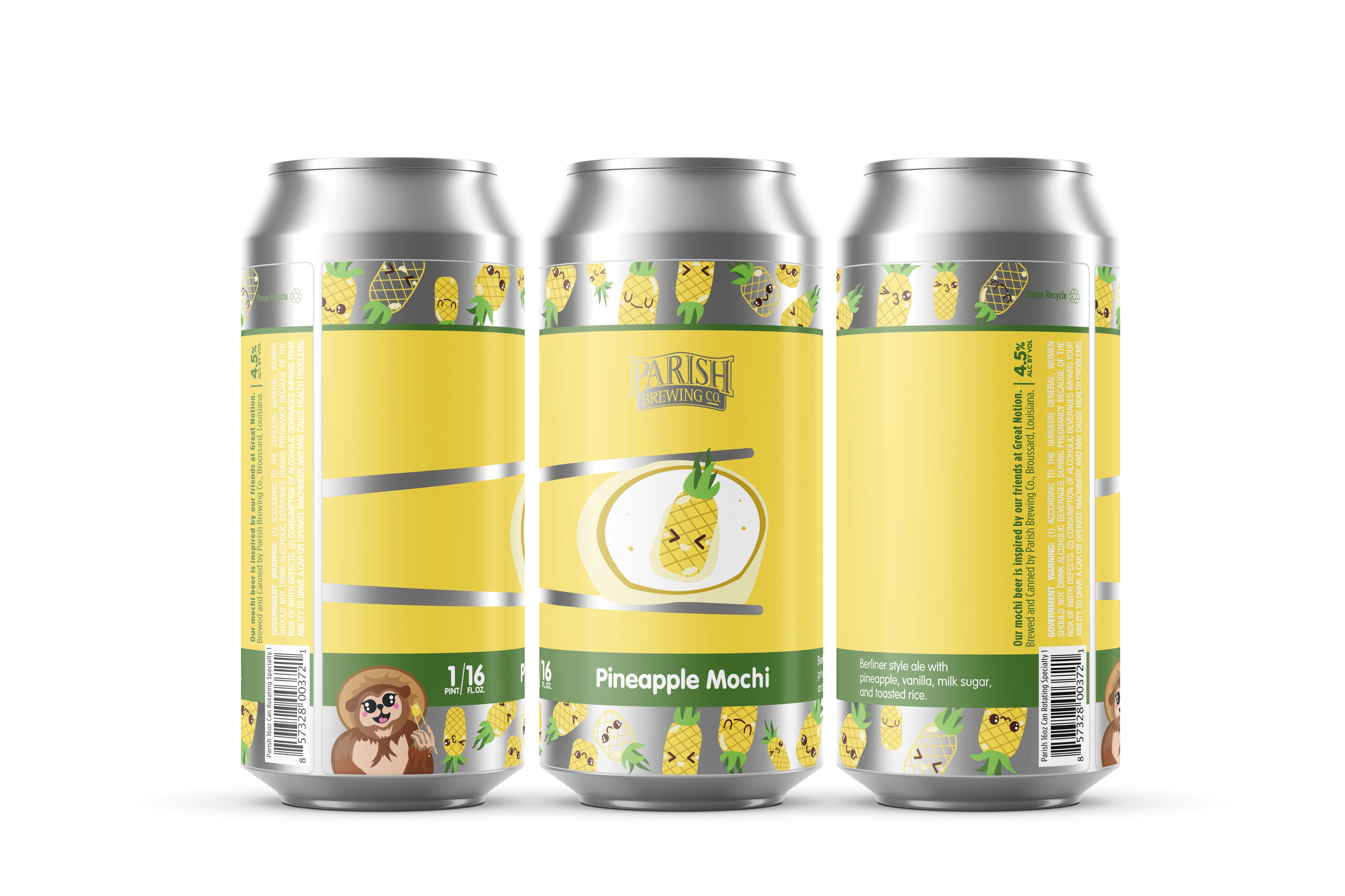Pineapple Mochi 4-pack 16oz Cans