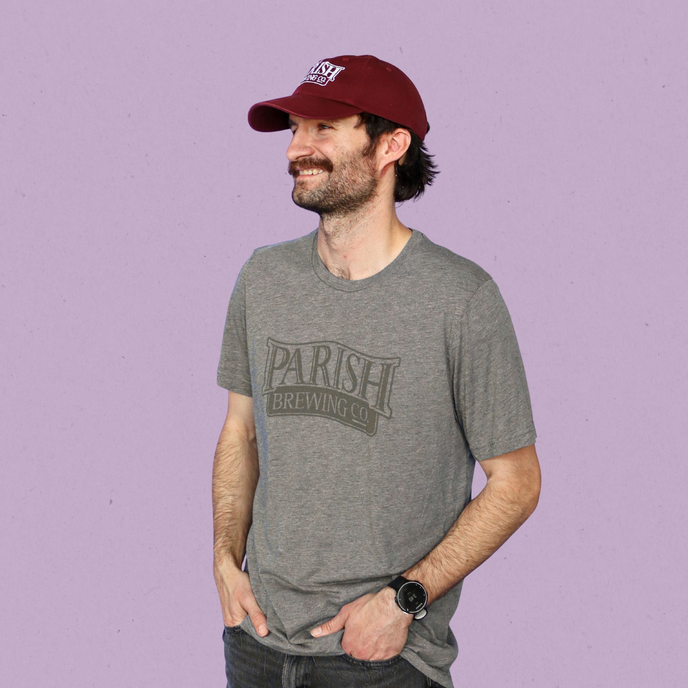 Grey Parish Logo Shirt