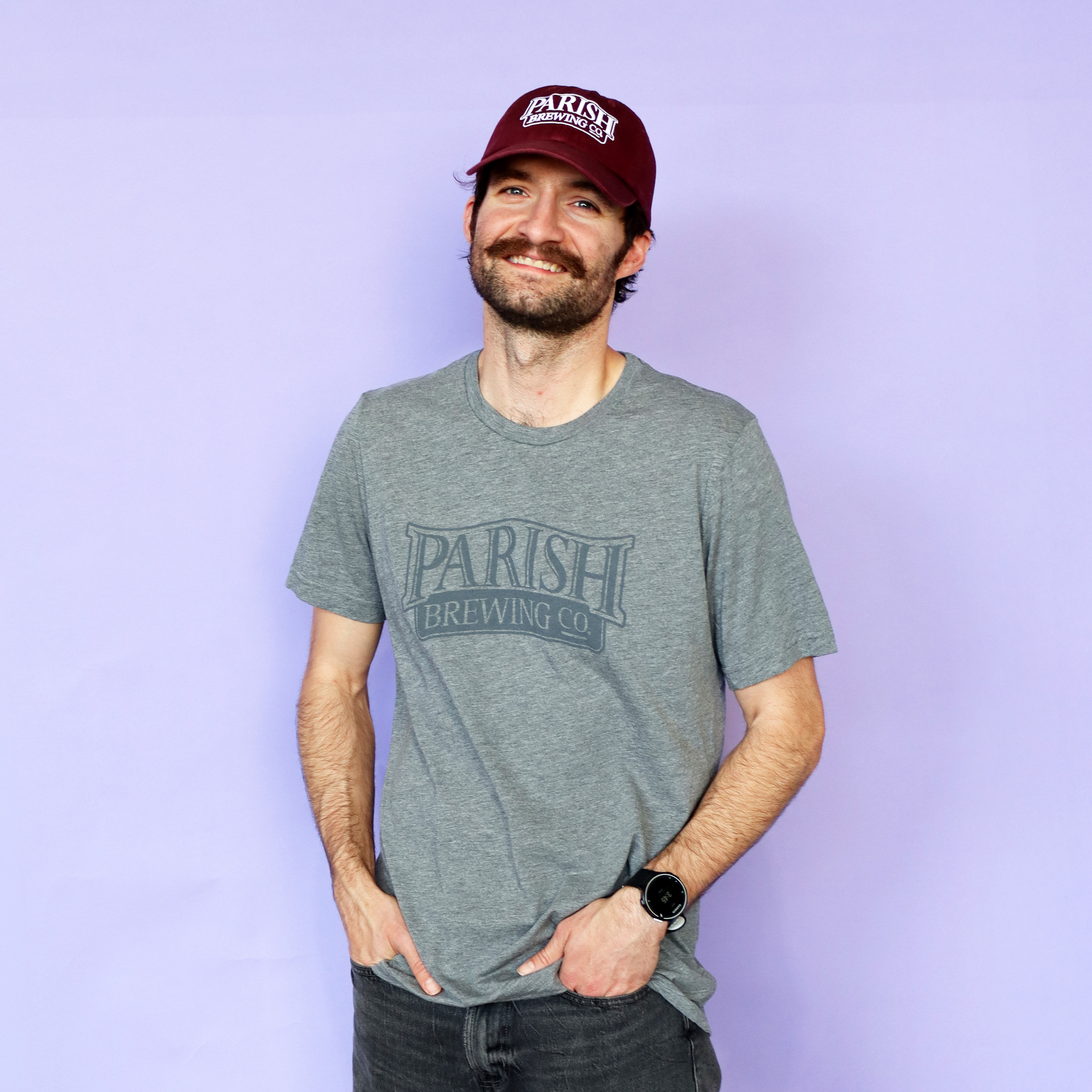 Grey Parish Logo Shirt