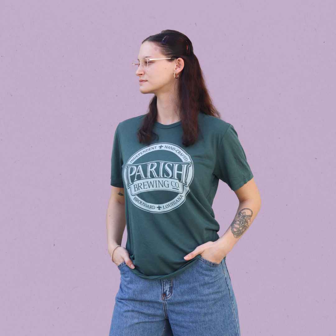 hunter green shirt