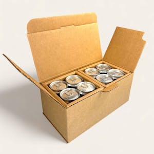 beverage can shipping boxes for 8oz cans 7.5oz