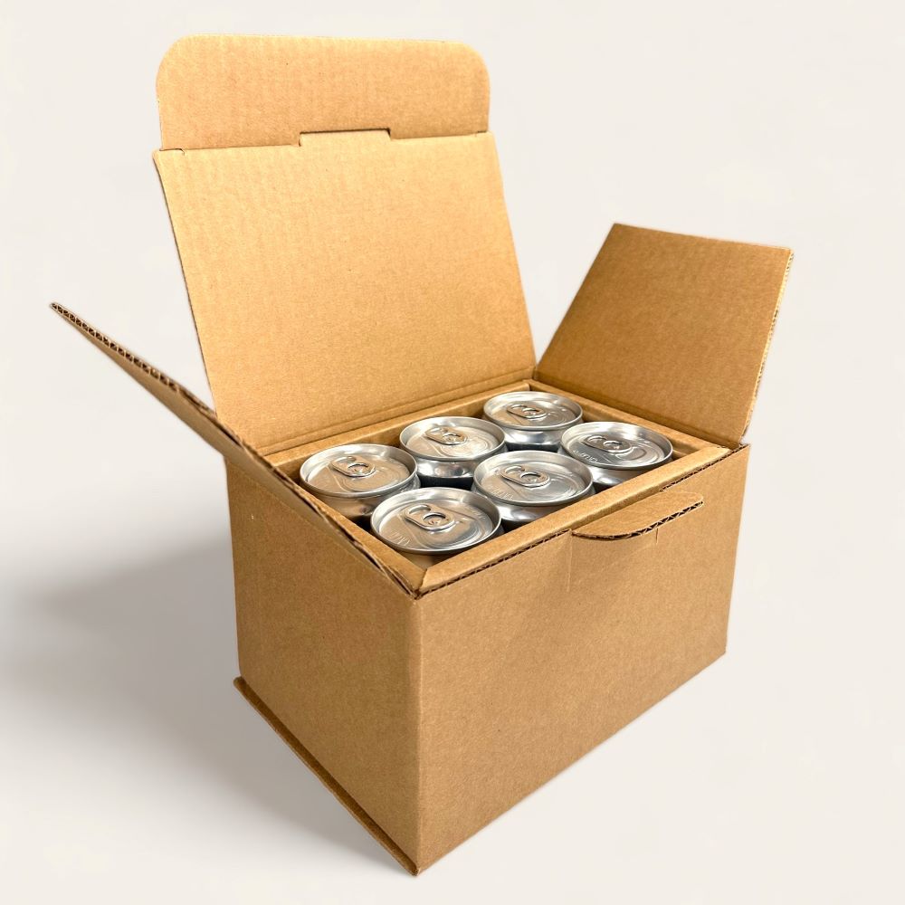 6-Pack Slim Can 8oz and 7.5oz Shipping Box | Whale Pod