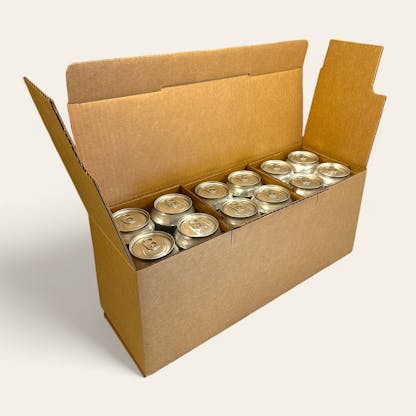 12 pack beer can shipping boxes for beverage cans 12oz 16oz