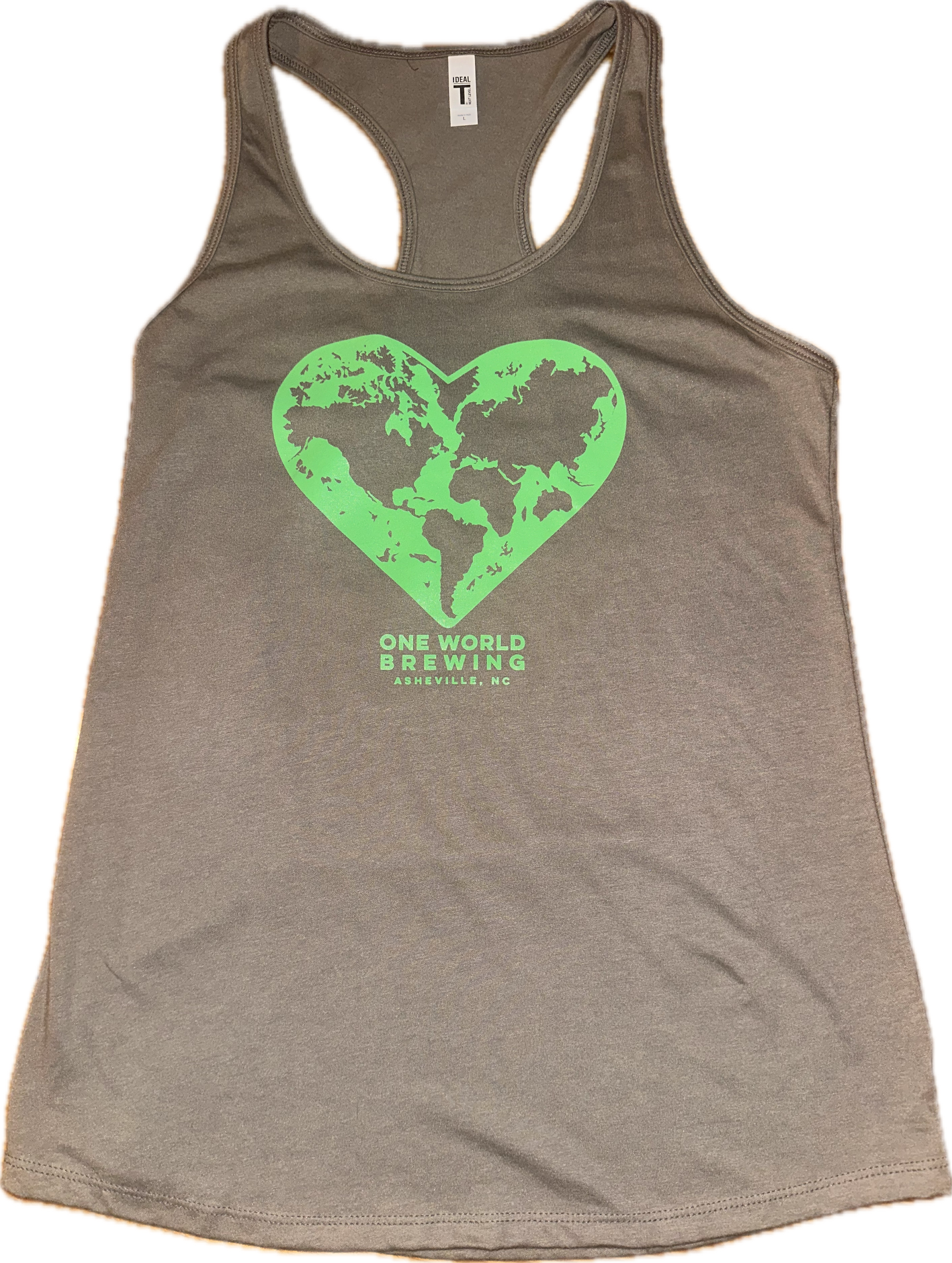 Women's Tank Top - Sand w/ Green Logo