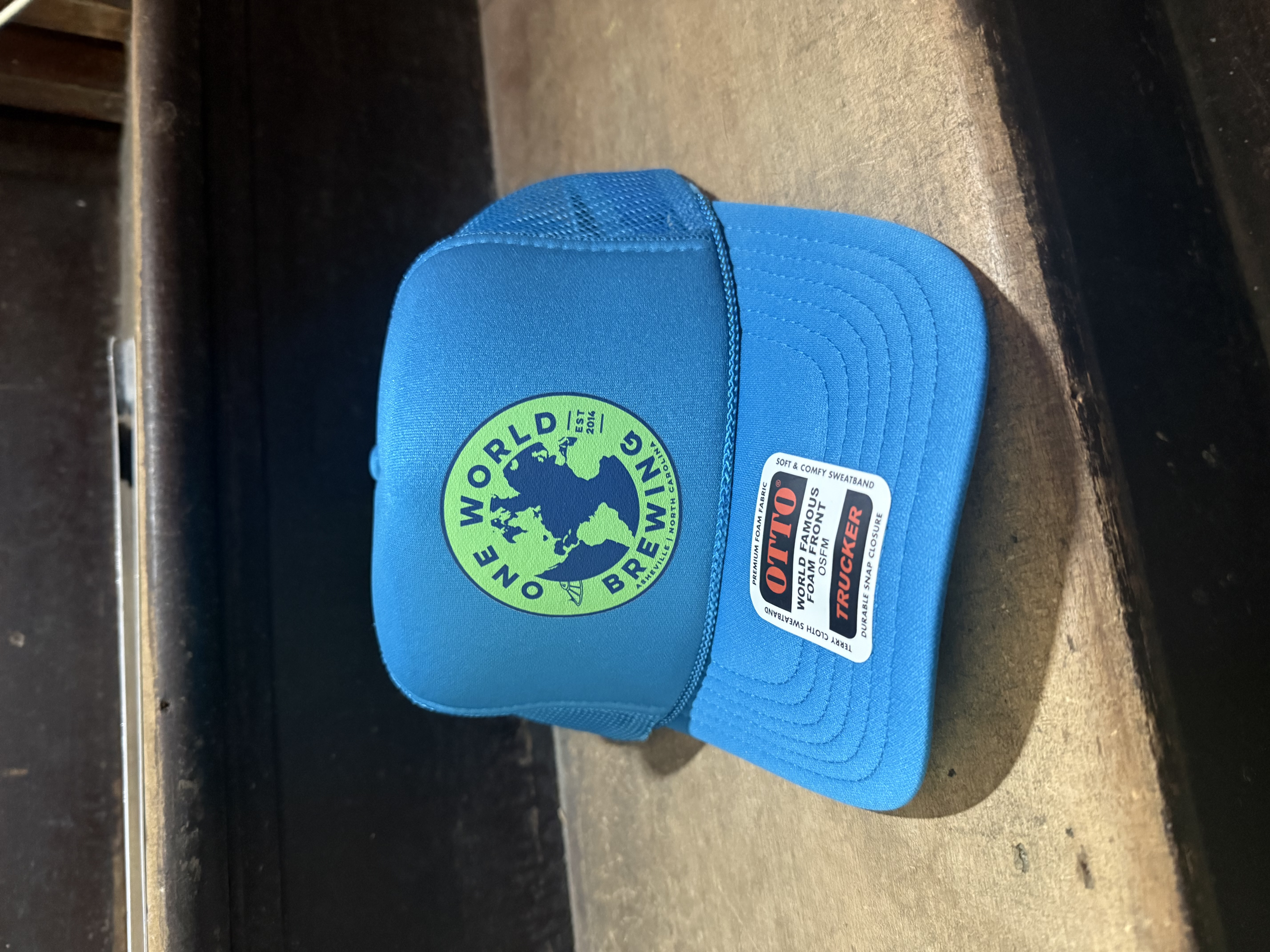 One World Trucker Hat Blue