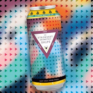 Barrier Brewing can mockup- Strongest Geometric Shape