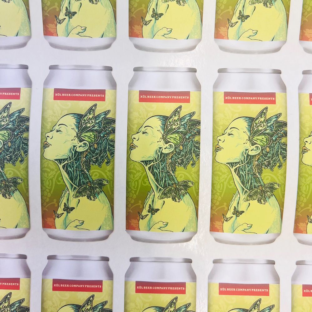 Can art sticker of our DIPA beer IVY