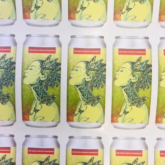 Can art sticker of our DIPA beer IVY
