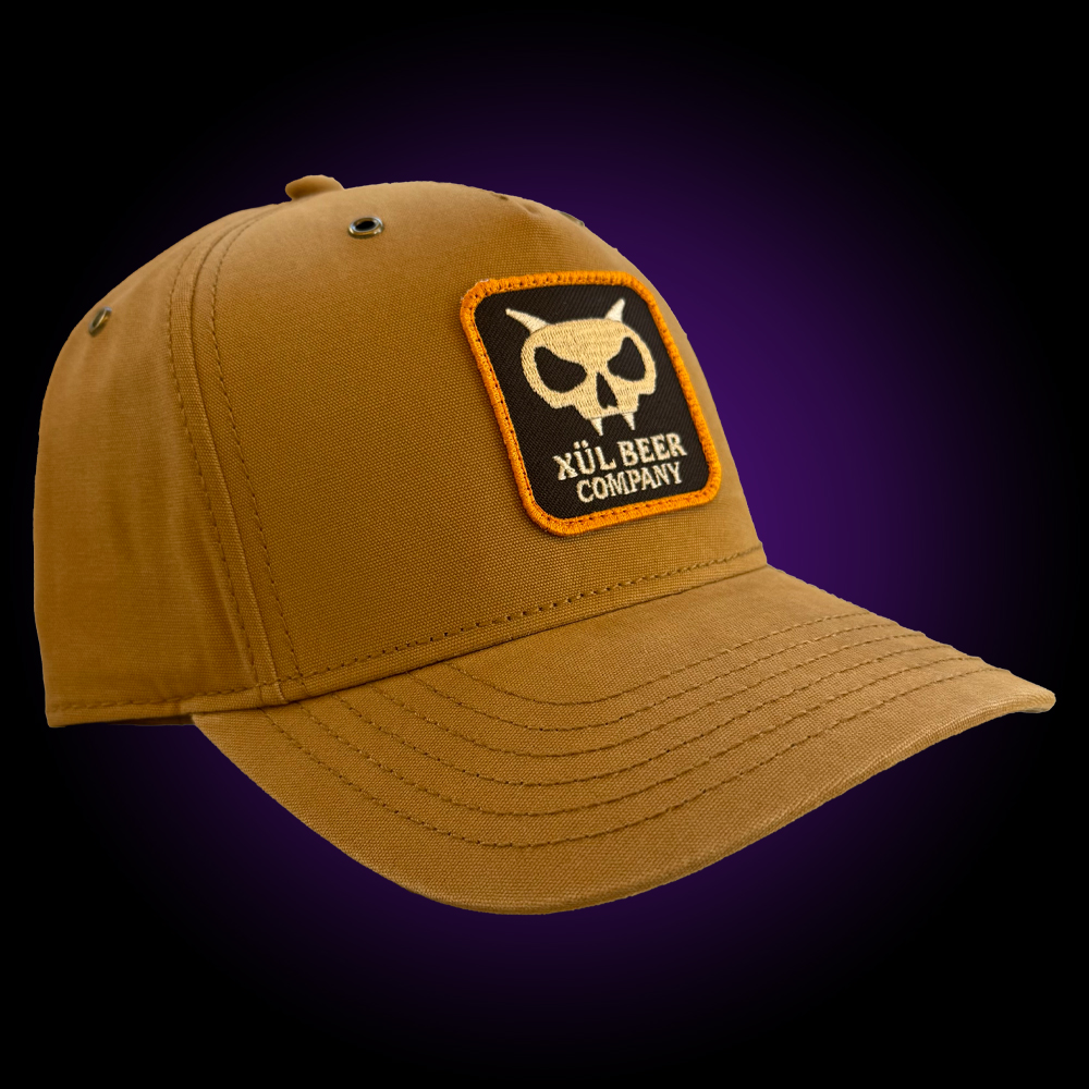 Tan 5-Panel w/Fanghead Patch