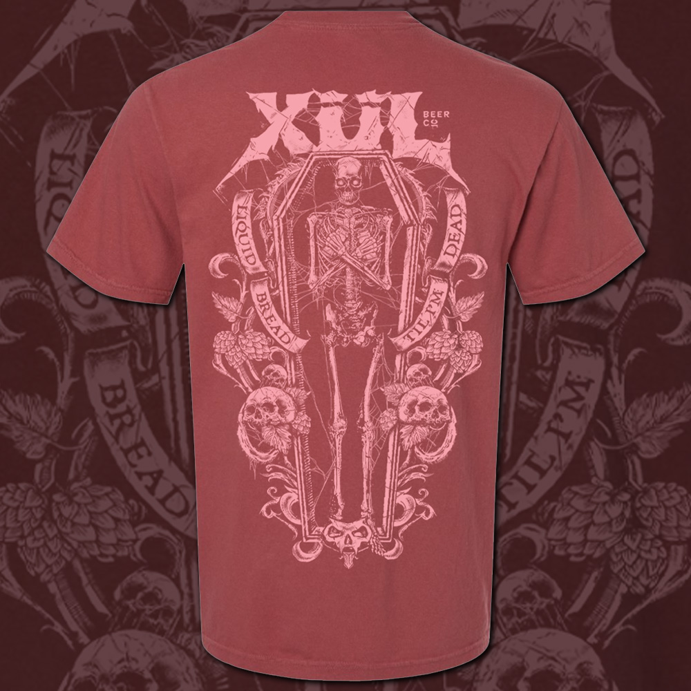 Crimson Liquid Bread Til I'm Dead Tee