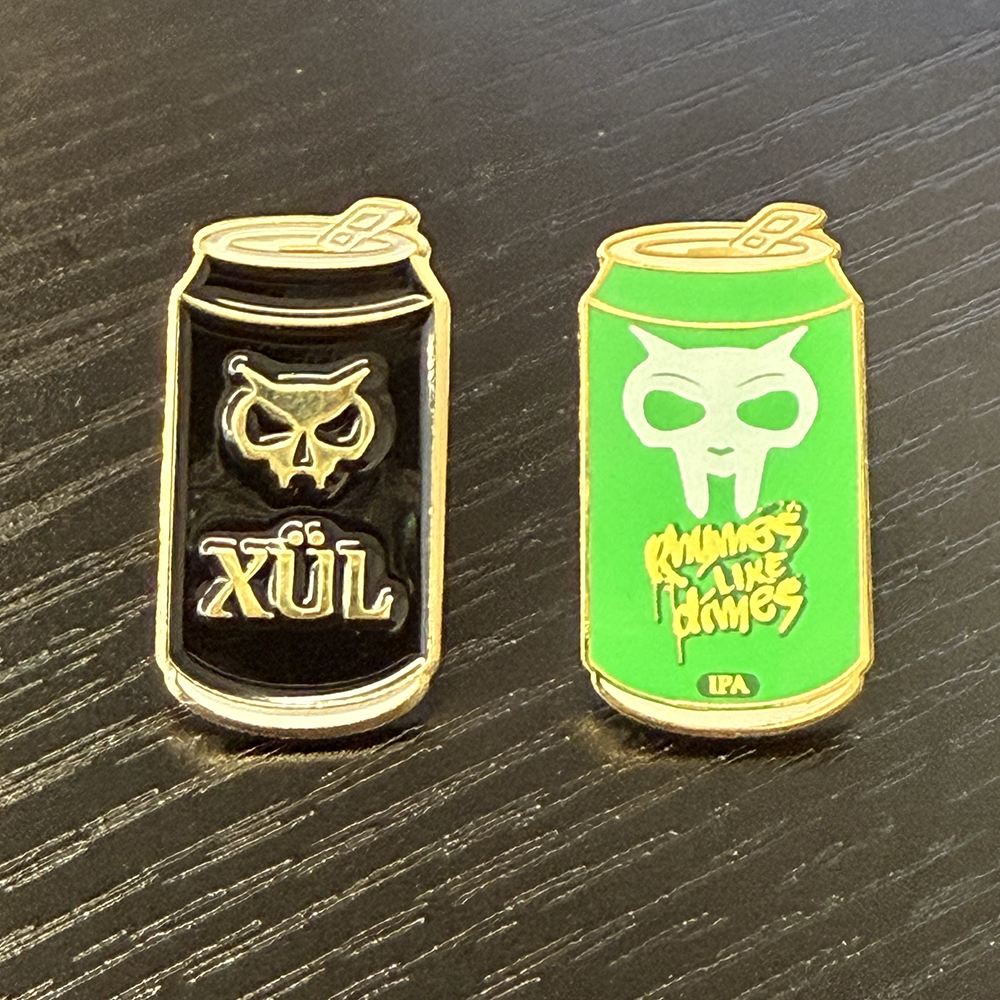 Enamel Xul Can pins
