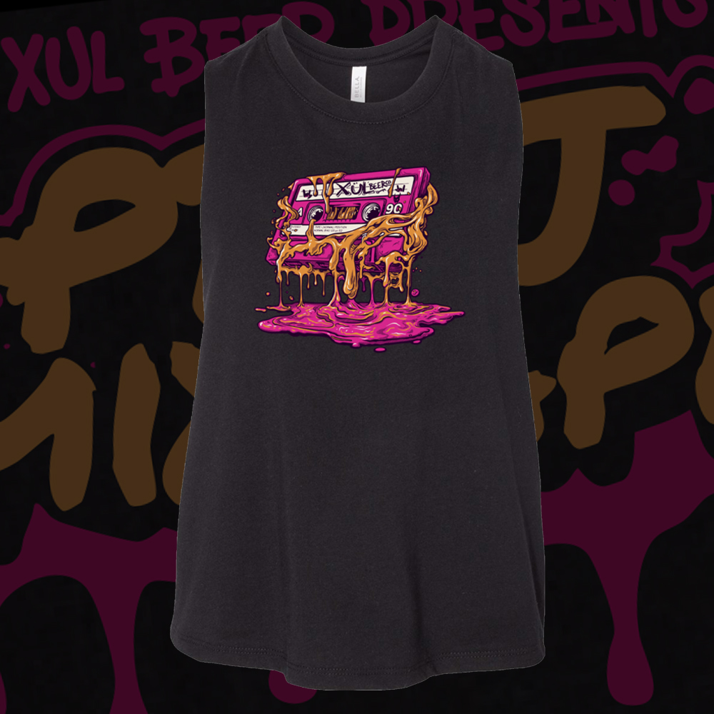 Ladies PB&J Mixtape tank, front