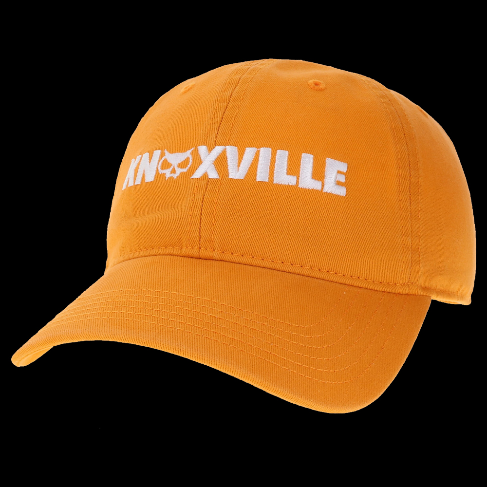 Orange Legacy dad hat with KNOXVILLE on the front.