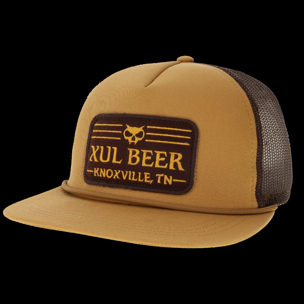 Xul Beer Company brown/whisky trucker.