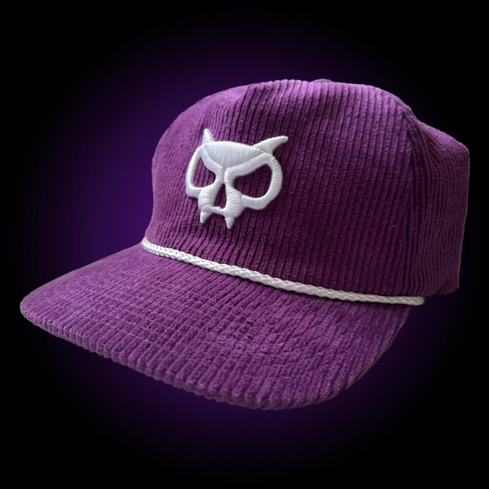 Purple Corduroy Fanghead Hat