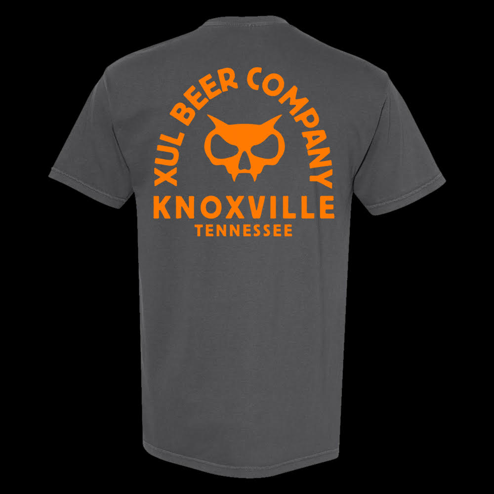 Xul Logo Tee - Smokey Gray & Orange