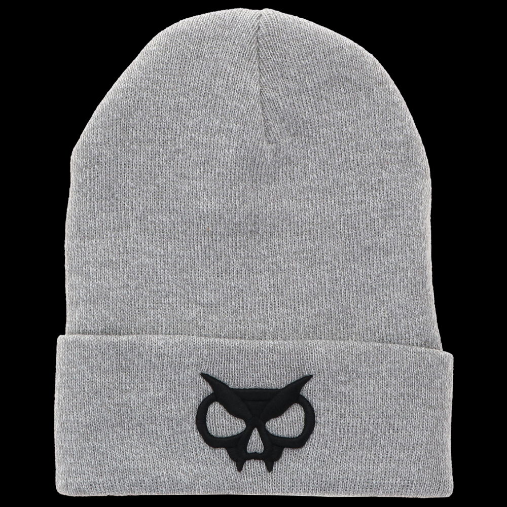 Grey Fanghead Beanie