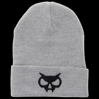 Grey Fanghead Beanie