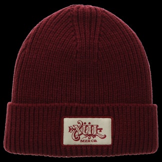 Classic Xul Ribbed Beanie in Crimson
