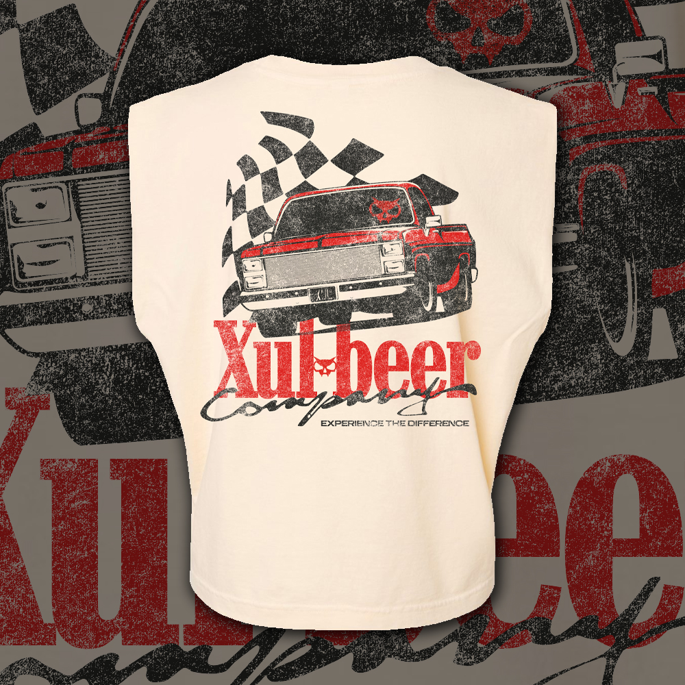 Ladies' Vintage Square Body Crop Tank