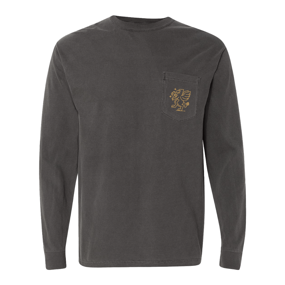 Long Sleeve Pocket Tee - Grey | Griffin Claw and Blackgrass Cider's ...