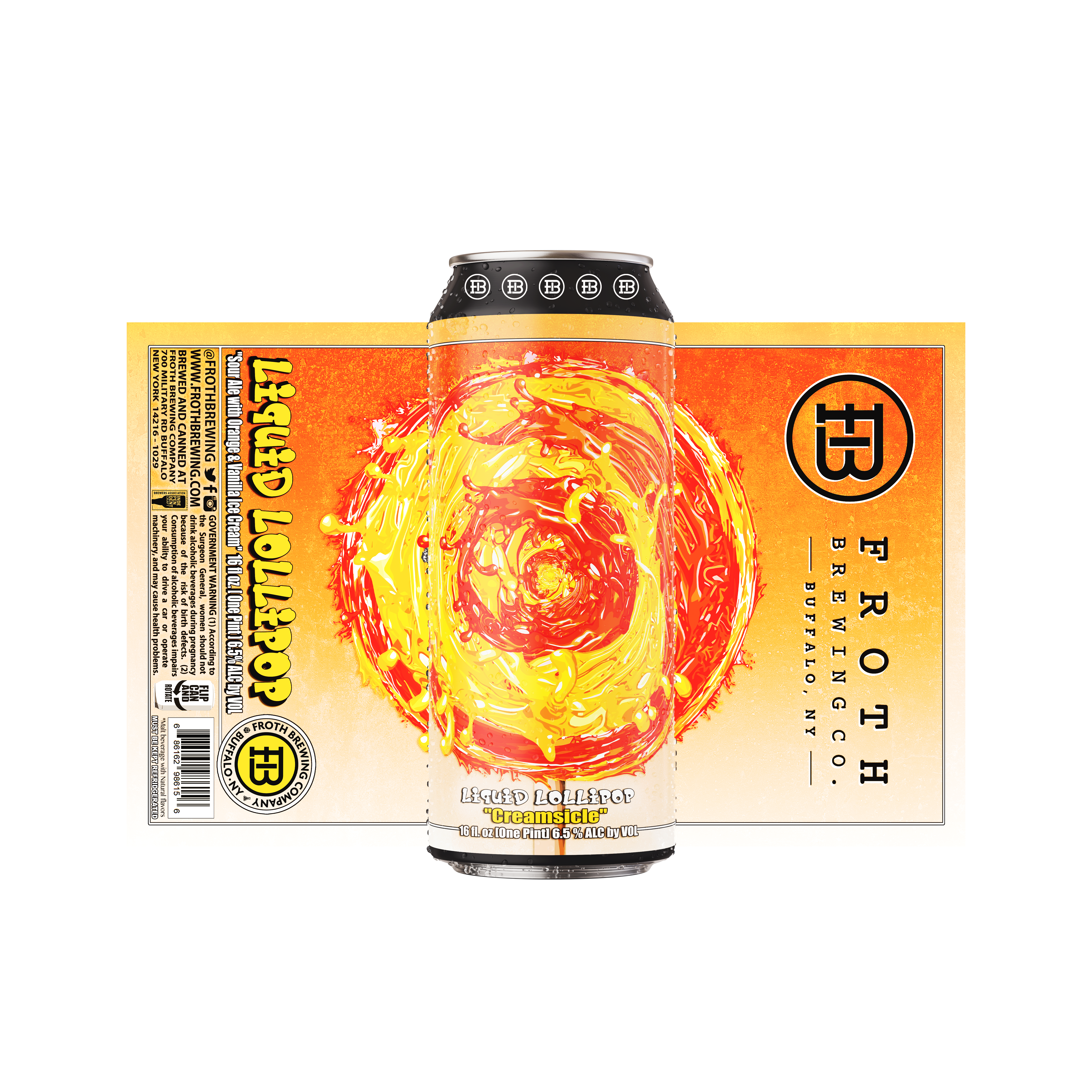 LIQUID LOLLIPOP- Creamsicle