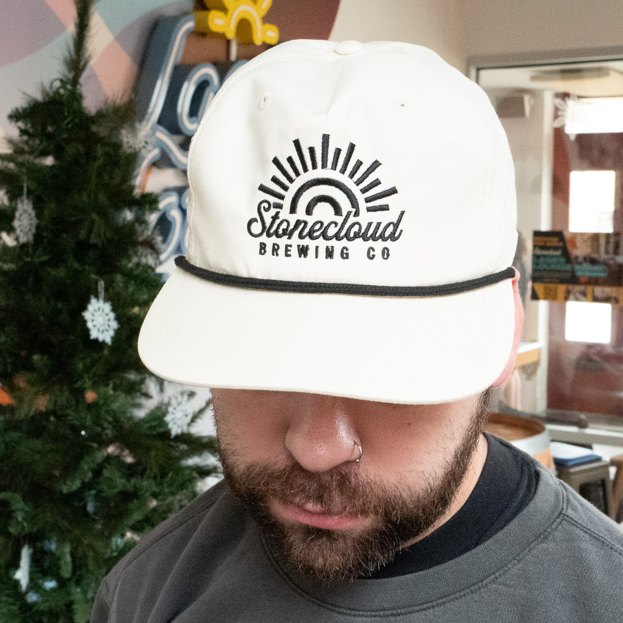 Embroidered Rope Hat