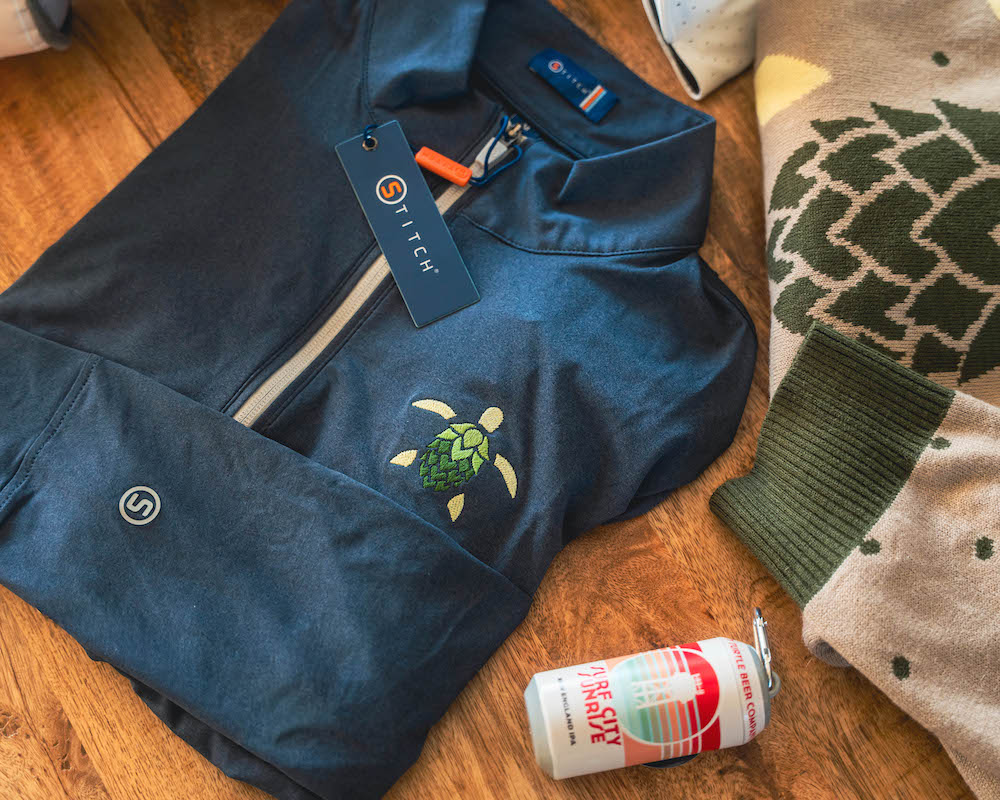 Stitch 1/4 Zip (Midnight Navy)